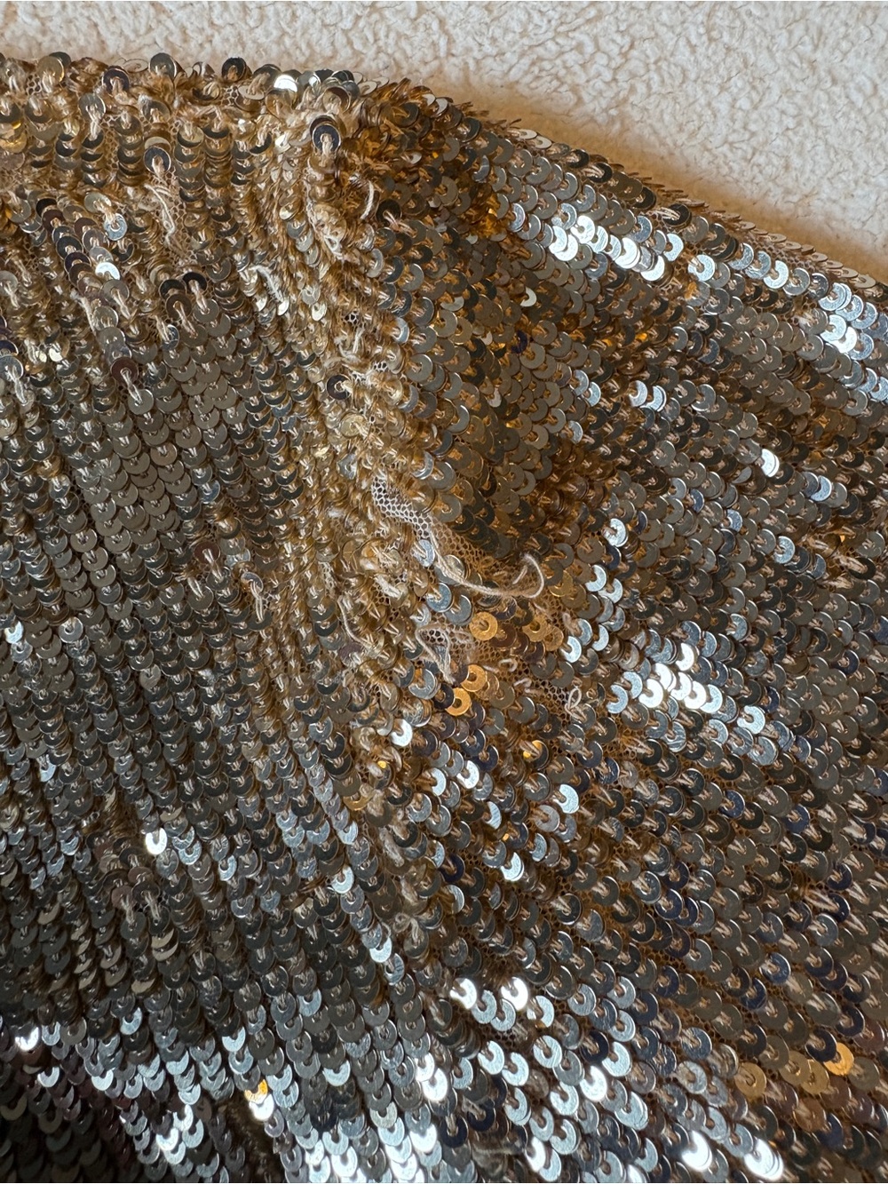 P.A.R.O.S.H bolero, gold sequins, tie front. Women’s size medium - Picture 3 of 6